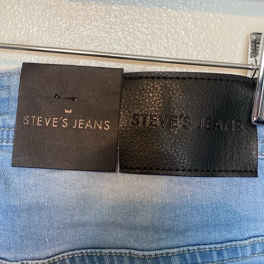 Steve’s Jeans slim fit Tiberius distressed 6 pocket button zip jeans 28/30